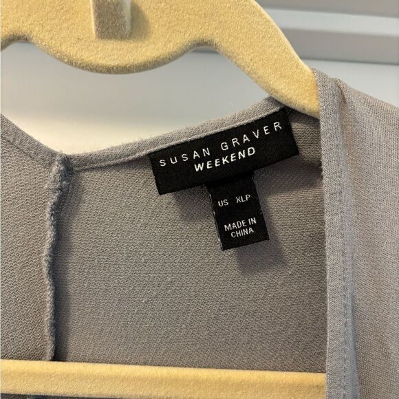 Susan Graver Cocoon Throw Over Piece with Pockets Size XL Oversized - Picture 2 of 3